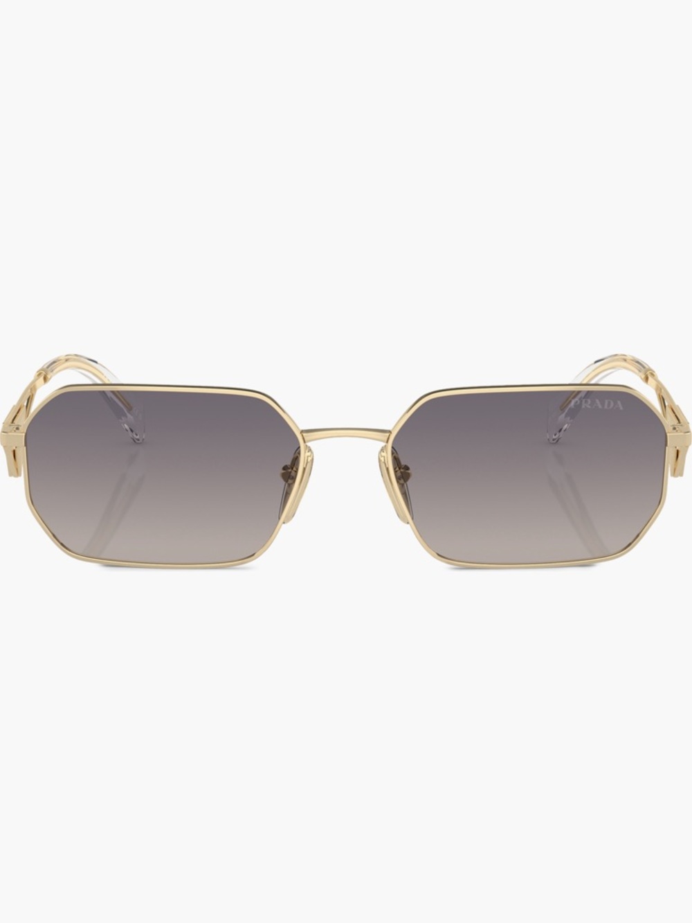 Prada 58mm Rectangular Sunglasses - BLUE MIRROR/ GOLD - Picture 3 of 12